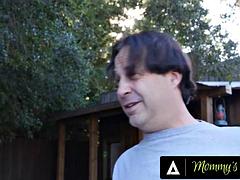 MOMMYS BOY - Stranger Lets MILF Dee Williams Wildly Ride His Big Cock In Exchange For A Ride Home