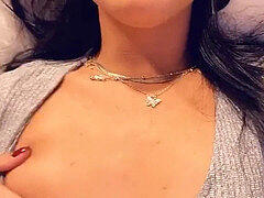 Latina braces, 19, strip tease