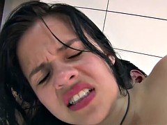 Семяизвержение, Сперма на лице, Латиноамериканки, На публике, Наездница, Бритые, Молоденькие, Сиськи