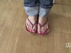 Blondine, Stiefel, Fetisch, Ungarisch, Jeans, Rasiert, Solo, Tätowierung