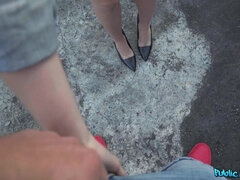 I was out walking one afternoon when I came across this stunning redhead named Cherry Candle. Cherry had missed her last train home, and she told me s