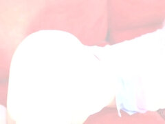 Hatalmas hátsó, Szőke, Női, Hd, Fehérnemű, Egyedül, Tetkó