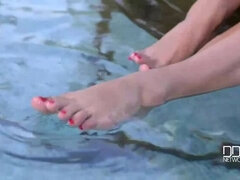 Blondýna, Britské, Ženský, Hd, Venku, Drobounká, Vyholené, Tetování