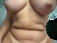 Busty chubby slut rides her date