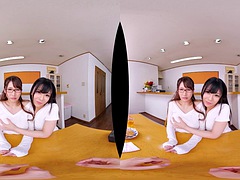 3d, アジア人, フェラチオ, レズビアン, ハメ撮り, 現実