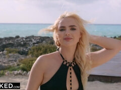 Blonde, Sucer une bite, Gorge profonde, Queue, En levrette, Interracial, Léchez, Adolescente