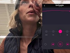 Public cumming at the grocery store with Lush remote controlled vibrator