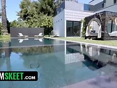 18 ans, Cul, Blonde, Sucer une bite, Queue, Seins naturels, Petite femme, Adolescente