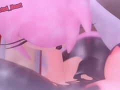 Futa Rouge Gets Fucked Hard by Amy - Blowjob & Creampie Action