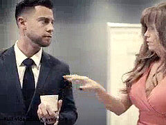 Amerikansk, Pik sutte, Ældre kvinde, Mor, Kontor, Sekretær