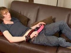 Insatiable goth twunk Sean Taylor enjoys some solo pleasure and finishes with a big load