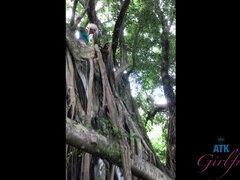 Leie, Blondine, Freundin, Jeans, Rasiert, Dürr, Entkleiden, Titten