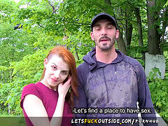 Amateur, De plein air, Public, Rousse roux, Maigrichonne, Adolescente