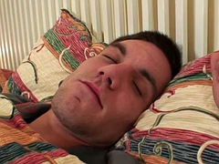 A man fucks his stepmom when his wife comes home