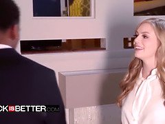 Zwart, Rondborstig, Lul, Hd, Kantoor, Kut duiken, Zuigen, Tiener