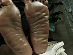 Nero, Di colore, Piedi, Matura, Olio