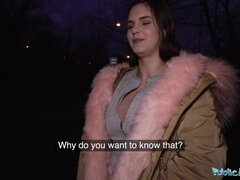 Public Agent 20 Year old Student with Massive Natural Boobs