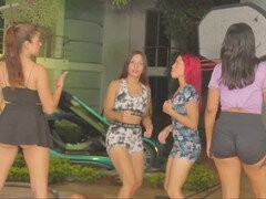 18 anos, Bondage disciplina dominação submissão sadismo e masoquismo, Bundão, Dominação, Latina, Lésbica, Lambendo, Brinquedos