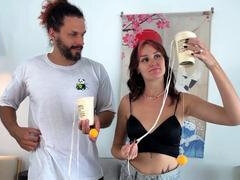 Par, Blottere, Spil, Udendørs, Offentlig, Bryster