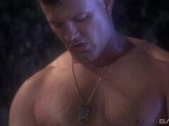 금발의, 크림파이, 야외의, 쓰리섬