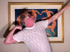 Big ass daddy Dom Rod enjoys swallowing cum solo