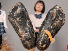 Asiatisk, Fetisch, Mat, Fotfetisch, Liten och nätt, Sockor, Uniform, Våt