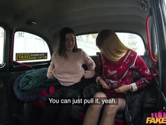 Lesbian Taxi Threesome Wild Orgasms 1 - Cherry Kiss