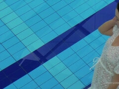 Katy Soroka hairy teen underwater