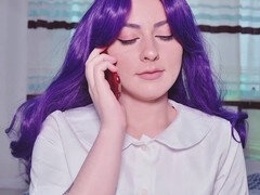 Office, hand job, girl masturbating