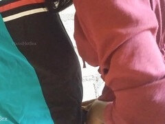 18, 아마추어, 아시안, 커플, 여자친구, 인도인, 공개적인, 스타킹