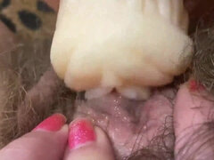 Huge Clit Orgasm Hairy Cunt Closeup Big Clit Suckin60fps - Spic