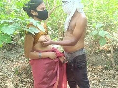 Desi bhabhi Asha Devi gets it hard in the jungle with Vimlesh