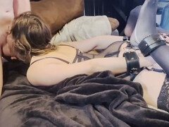 Amateur, Anal, Sadomasoquismo, Semen en la boca, Castigada, Atada