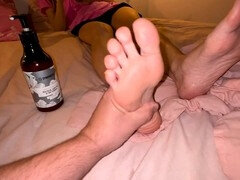 Pieds, Branlette thaïlandaise, Nylon, Chaussettes, Spandex