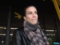 Night time outdoor sex at the station