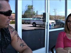 Halia Hill gives her tender sons friend a great blowjob