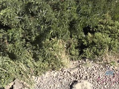 Pompino, Brunetta, Sfavillanti, Sega, All'aperto, Piccola, Punto di vista pov, Figa