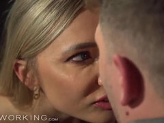 Hot Blonde Euro Escort Venera Maxima Sucks and Rides Big Cock for Deep Creampie in Hotel