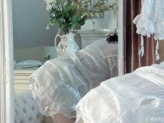 Perse, Ruskeahiuksinen, Karvainen, Alusvaatteet, Itsetyydytys, Vanhempi, Sukkahousu, Tatuointi