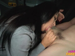 Female fake taxi Zuzu Sweet and handsome man