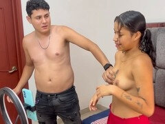 18, Amatööri, Aasialainen, Suihinotto, Pariskunta, Spermaa suussa, Kotitekoinen, Julkinen