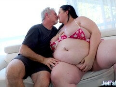 Stor svart kvinne, Stor rumpe, Kukk suging, Sperm skott