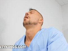 Nurses (Taylee Wood, Angelo Godshack) Get Caught By The Hospital Administrator
