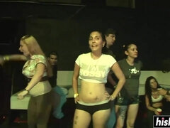 Awesome girls dance in the club - amateurs