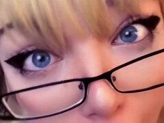 Amateur, Gorda, Rubia, Mamada, Semen en la boca, Consolador, Hablar sucio, Pov