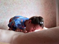 Stepdad likes it when I suck him good