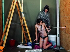 Amatør, Brunette, Sæd i munnen, Sperm skott, Dildoen, Gloryhull, Tynn, Pupper