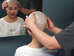 Sexy Asian Bald Headshave 2