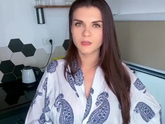 Sperm skott, Dildoen, Hunn, Dominerende kvinne, Mamma, Naturlig, Serbier, Strapon