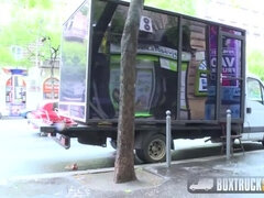 Amazing Luna Rival's XXX casting in public